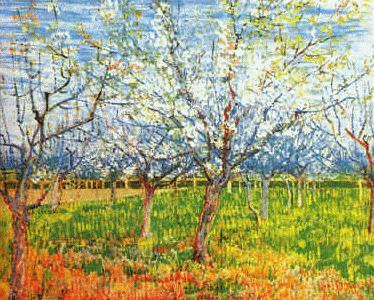 Vincent Van Gogh Orchard in Blossom oil painting picture